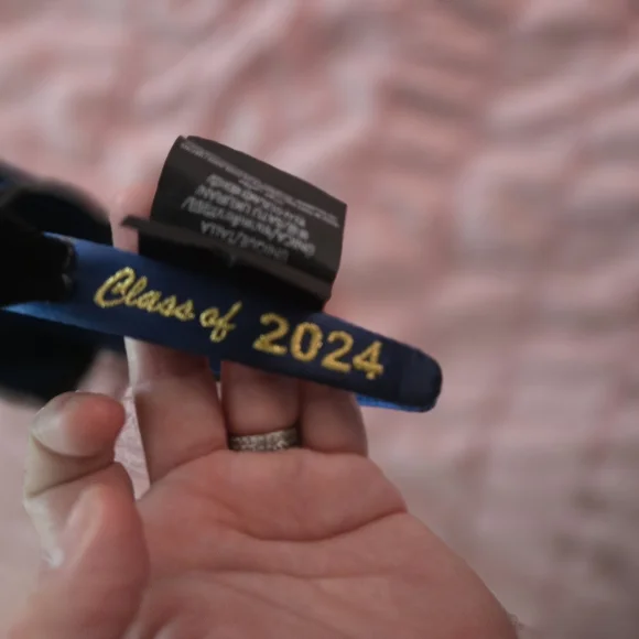 Disney Mickey Black and Blue Graduation Ears Headband - Picture 4 of 5